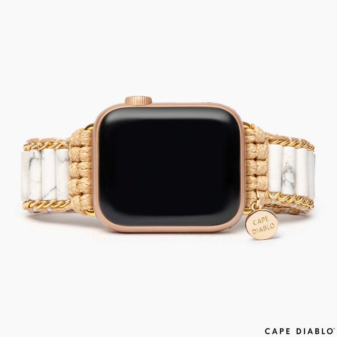 Heavenly Howlite Apple Watch Strap #LV9179 - $52