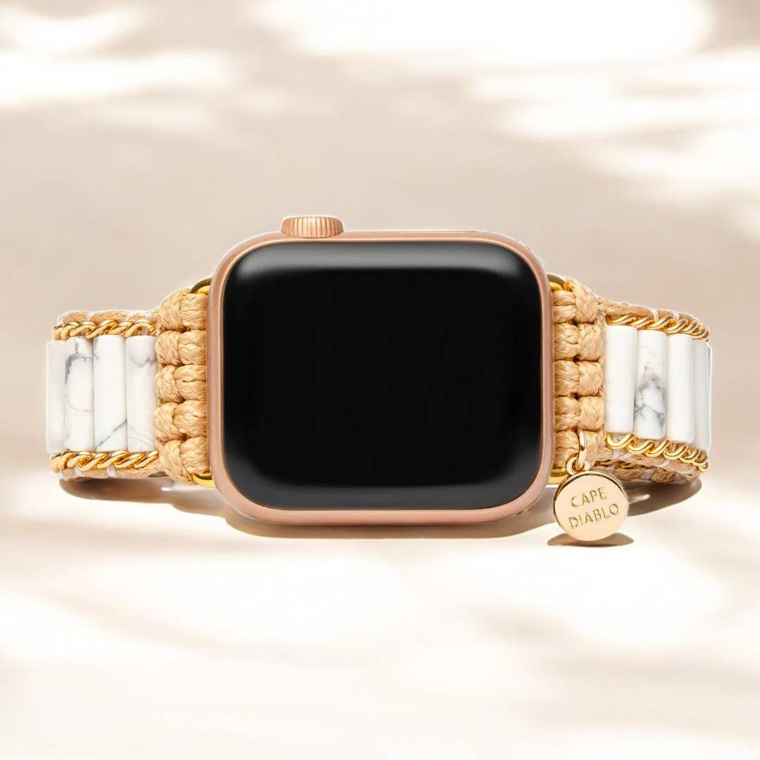 Heavenly Howlite Apple Watch Strap #LV9179 - $52