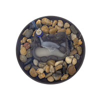 Incense Back Flow Waterfall #LV7340 with rocks and flowing incense smoke display