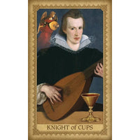 A painting of a man playing a lute in the ’Influence Of The Angels Tarot #IAT78’ set