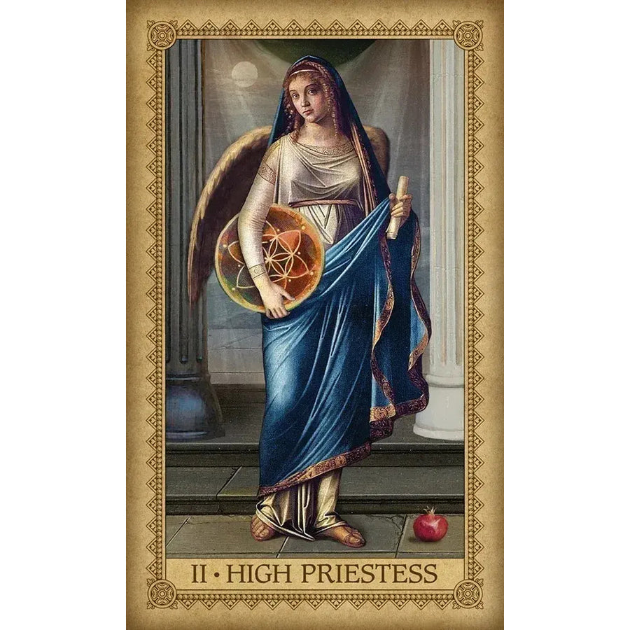 Angel holding a star and Star of David - Influence Of The Angels Tarot #IAT78