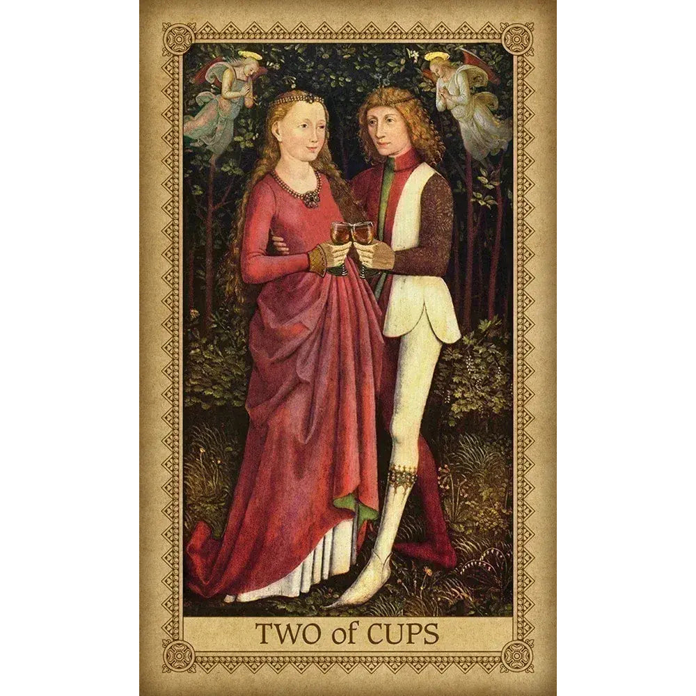 Two of Cups, a painting by person, displayed in Influence Of The Angels Tarot #IAT78