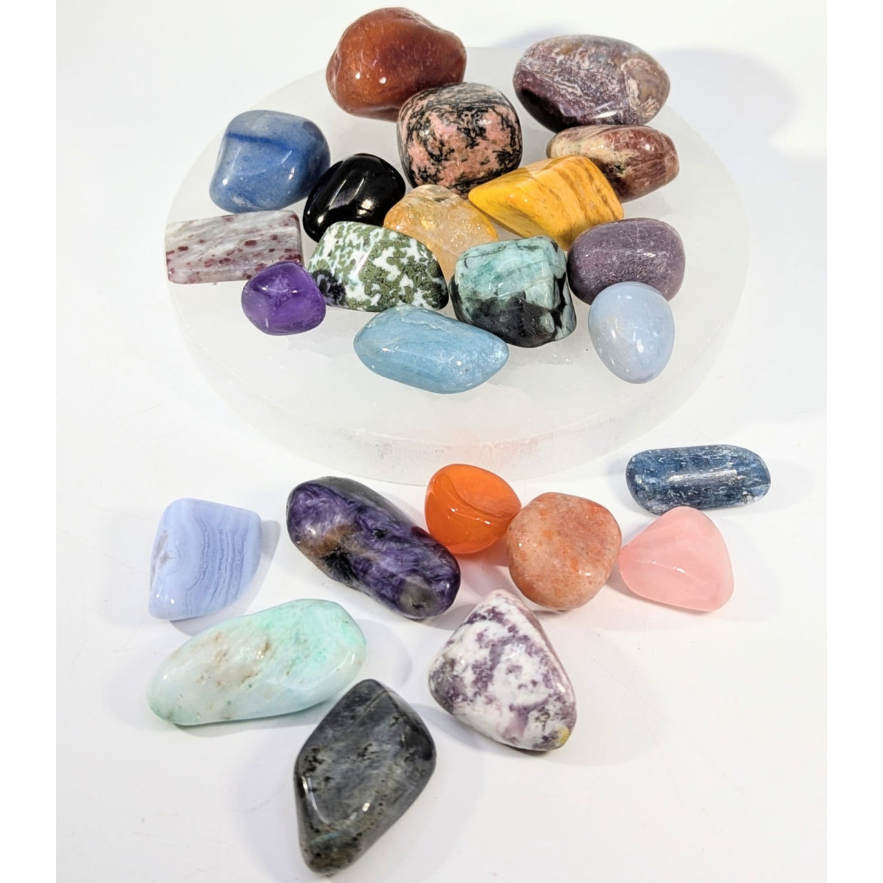 Vibrant polished tumbled stones in Intuitive Surprise Crystal BC0444