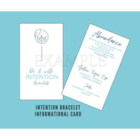 Informational cards for Jade, Tiger’s Eye, and Bloodstone 4MM Beaded Bracelet Abundance