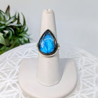 Labradorite Sz 7 S.S. Ring #LV5991 - $75