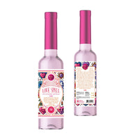 Pink glass bottle of Love Spell Spiritual Cleansing Water from Soul Sicks