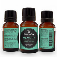 Three bottles of Memory Essential Oil Blend Aromatique by Best of Nature #BN30