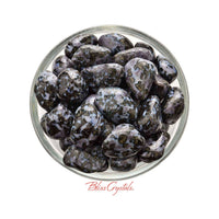 MERLINITE Mystic Tumbled Stone Psilomelane Gabbro Crystal 