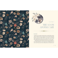 Open book about Moon Apothecary by Lorriane Anderson displayed in product LV7323