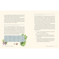 Pages from Moon Apothecary by Lorraine Anderson about essential oils display in a product shot