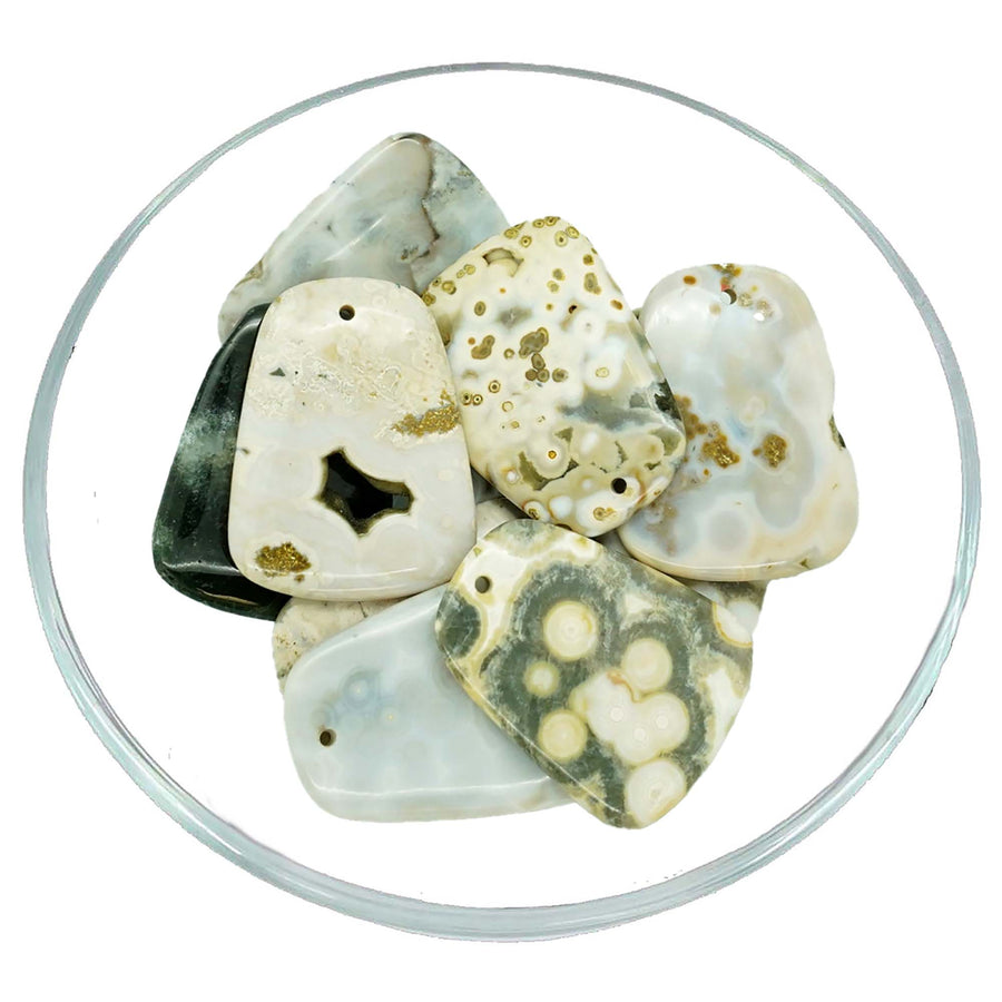 Ocean Jasper Cabochon (15-23g) #LV0814 - $19
