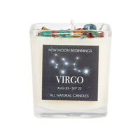 Peaceful Home vio zodiac sign candle from Crystals & Herb Energy Candles 7.5oz #LV5489