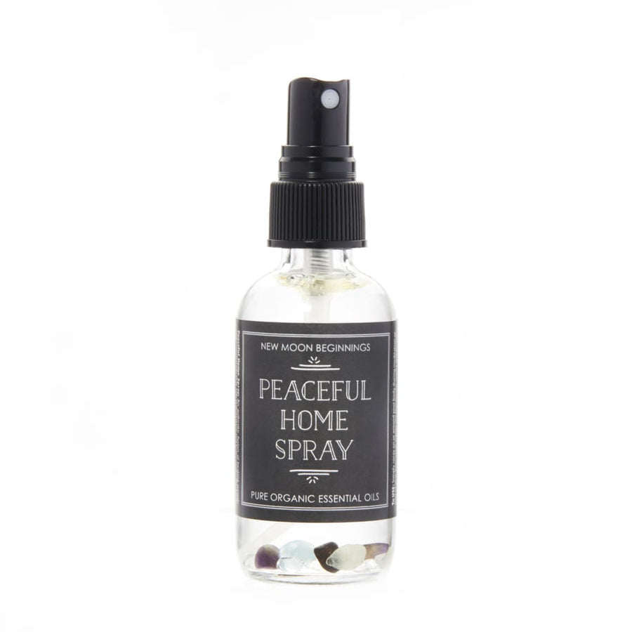 Peaceful Home Spray by New Moon Beginnings with colorful stones
