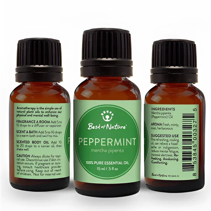 Peppermint Essential Oil Single Note by Best of Nature #BN49 - 3ml Bottle