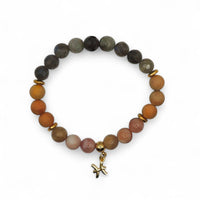 Premium Zodiac Beaded Bracelet w/ 18k Gold Fill Charm