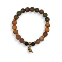 Premium Zodiac Beaded Bracelet w/ 18k Gold Fill Charm
