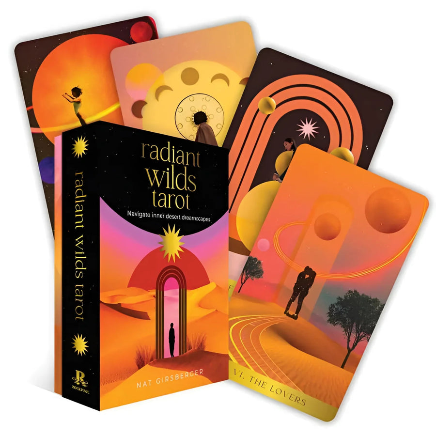 Radiant Wilds Tarot deck by Nat Girsberger displayed in product listing
