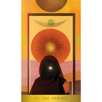 The Hermit tarot card from Radiant Wilds Tarot by Nat Girsberger product shot