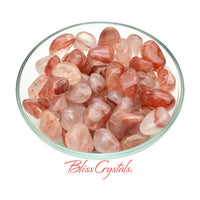 1 Red Hematoid QUARTZ Tumbled Stone Light Red Grade A #RQ36