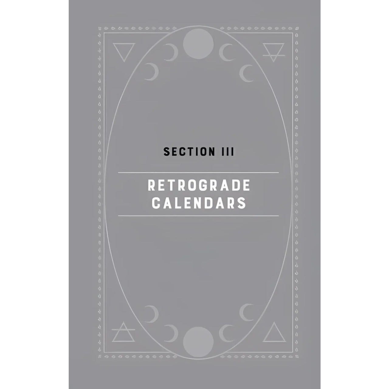 Retrograde calendars section from Retrograde Guidebook by Jennifer Billock #LV7326