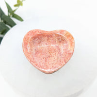 Rhodochrosite 1.6’’ Heart Mini Dish #LV6126 - $36