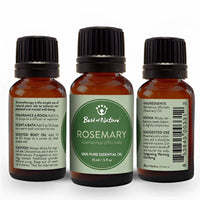 Rosemary Essential Oil Single Note by Best of Nature #BN52 – three aromatherapy bottles