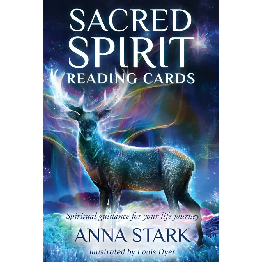 Sacred Spirit Reading Cards by Anna Stark showing mystical tarot deck artwork