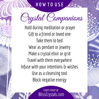 Bedtime Self Help Natural Sleep Crystal Companion Set w Gift