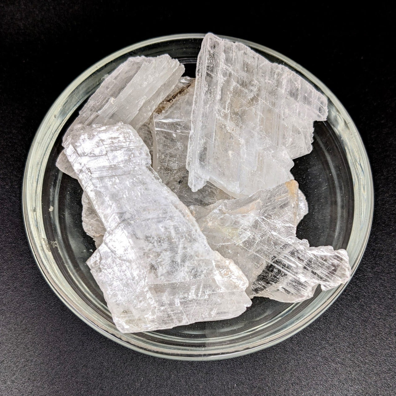 1 Selenite Glass Med. Rough Specimen (46g) #SK7282 - $18