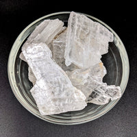 1 Selenite Glass Med. Rough Specimen (46g) #SK7282 - $18