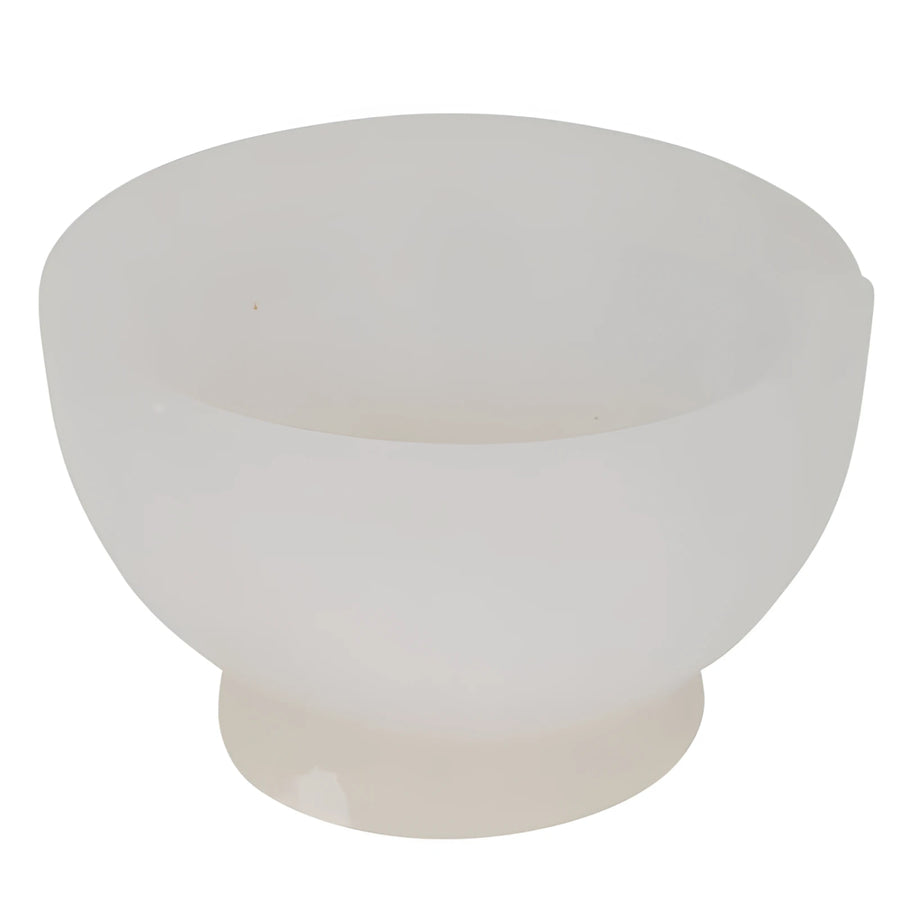 Small Selenite Offering Bowl LV9681, smooth translucent white ceramic