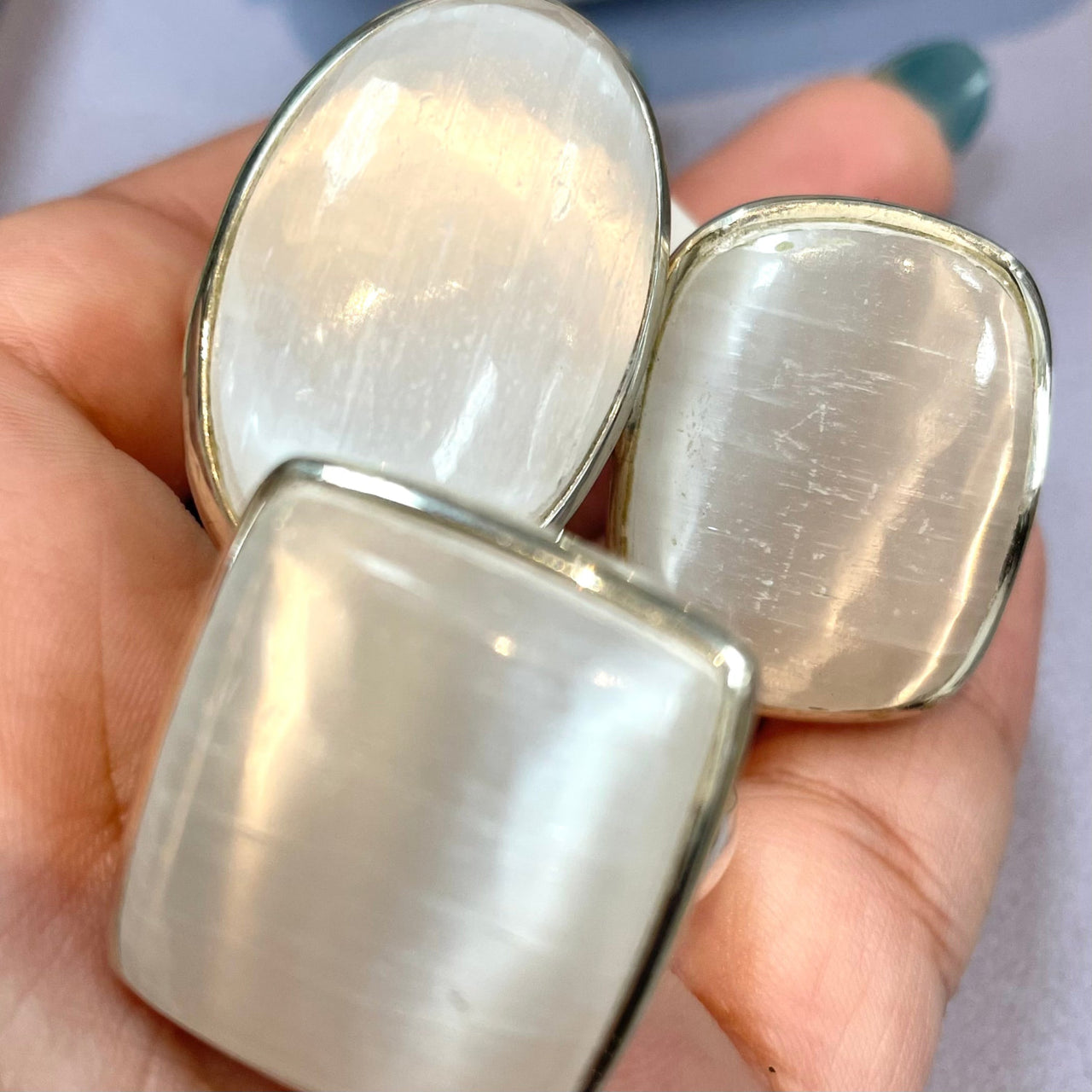 Selenite S.S Ring #J786 - $65