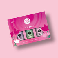 Self-care essential oil set with pink white packaging Good Mood Unwind Drift Away LV9978