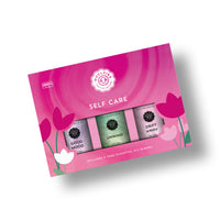 Self Care Essential Oil Collection Set of 3 with floral bottles