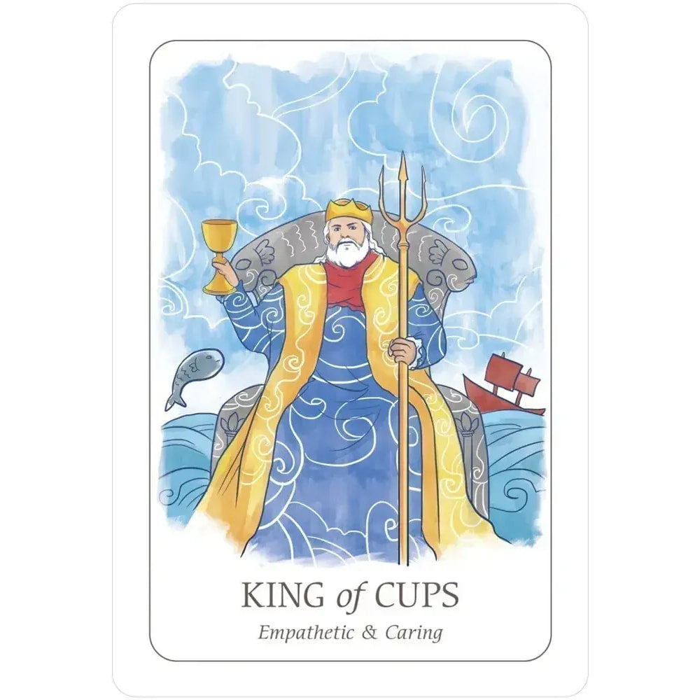 King of Cups card from Simplicity Tarot Deck for Beginners #Q374
