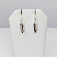 1 Smoky Quartz SS Point Earrings (2g) #SK8902 - $39