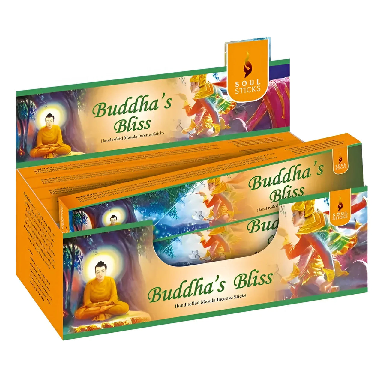 Soul Sticks Natural Incense Sticks #Q350 - Buddha’s Bliss aroma for tranquility