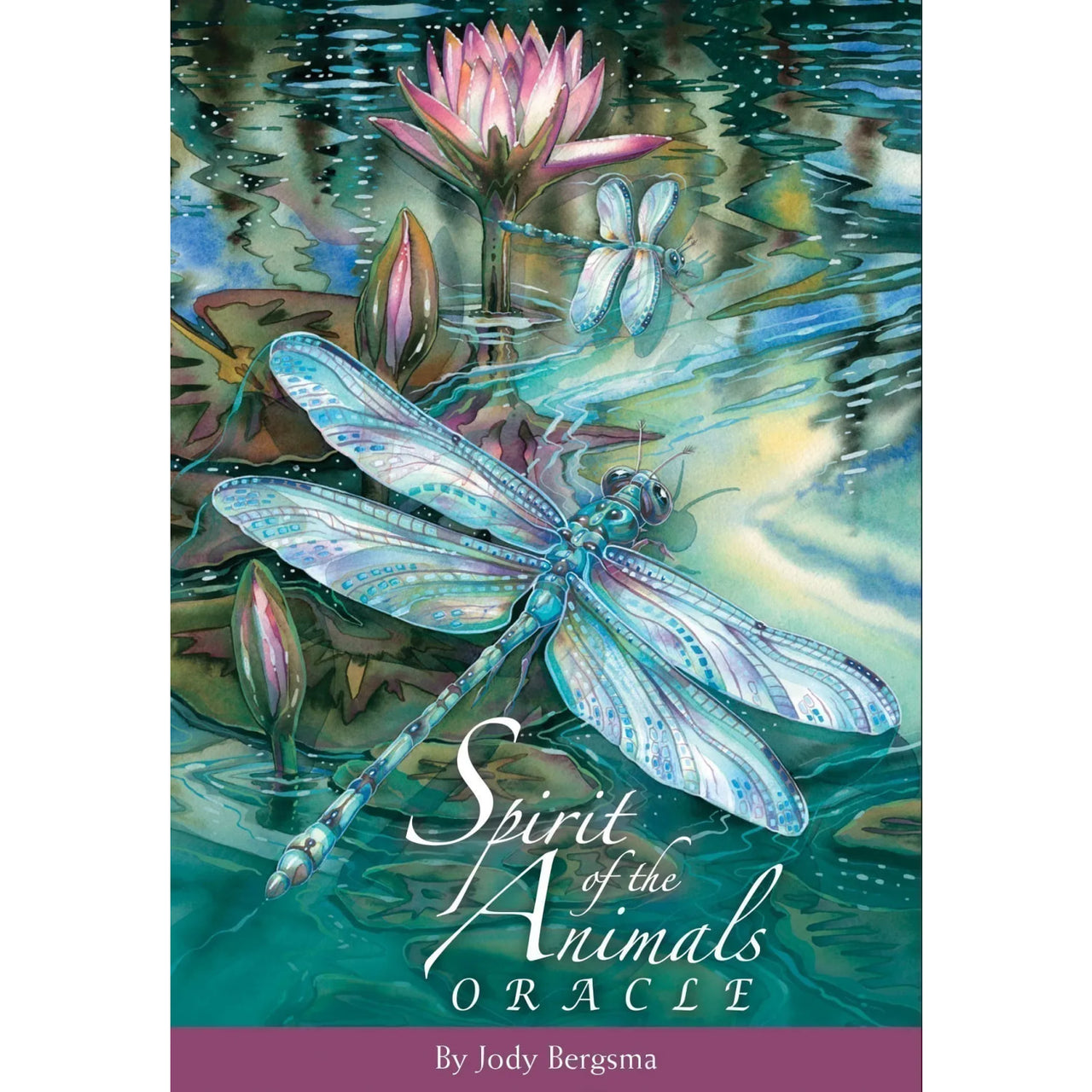 Spirit of the Animals Oracle Deck #Q268 book cover featuring mystical animal illustrations
