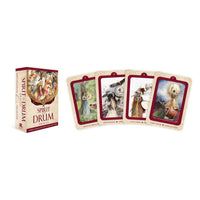 Spirit Drum Oracle cards displayed in the Spirit of the Drum Oracle by Barbara Meiklejohn-Free