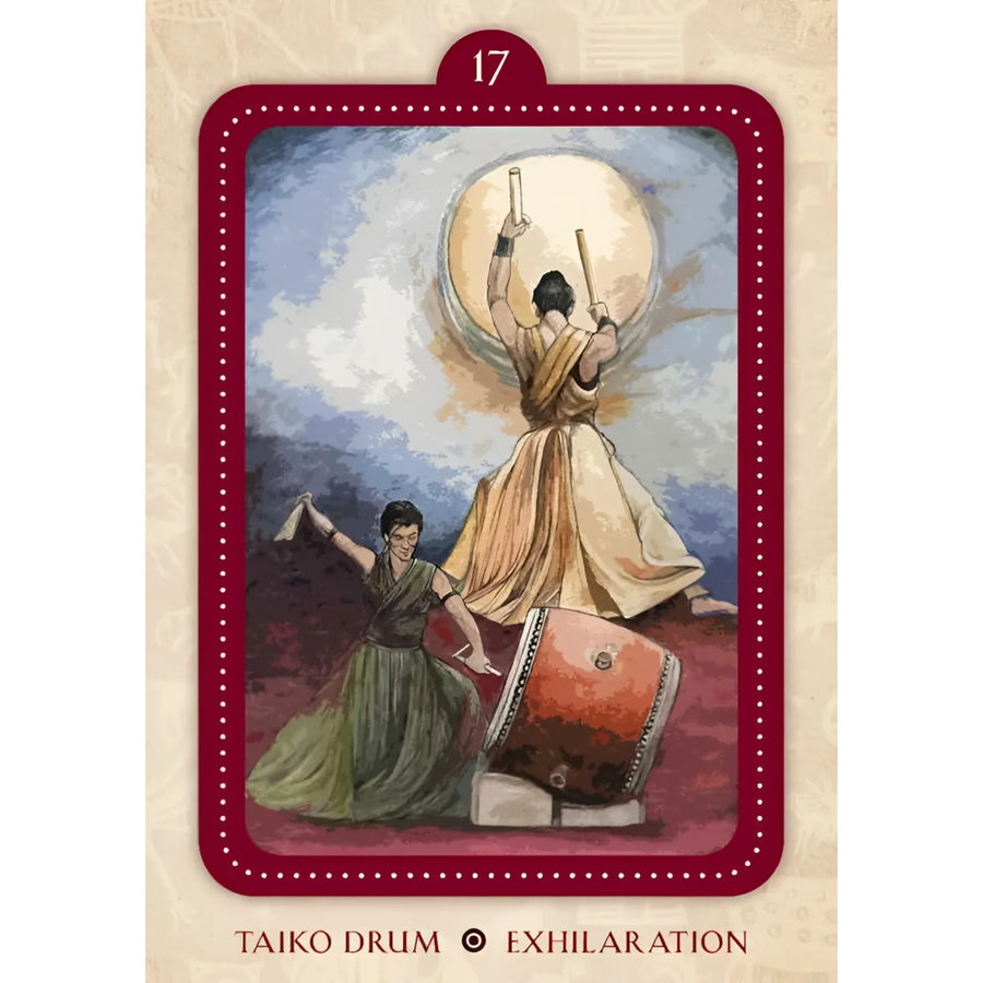 Taiko drum performance on Spirit of the Drum Oracle by Barbara Meiklejohn-Free