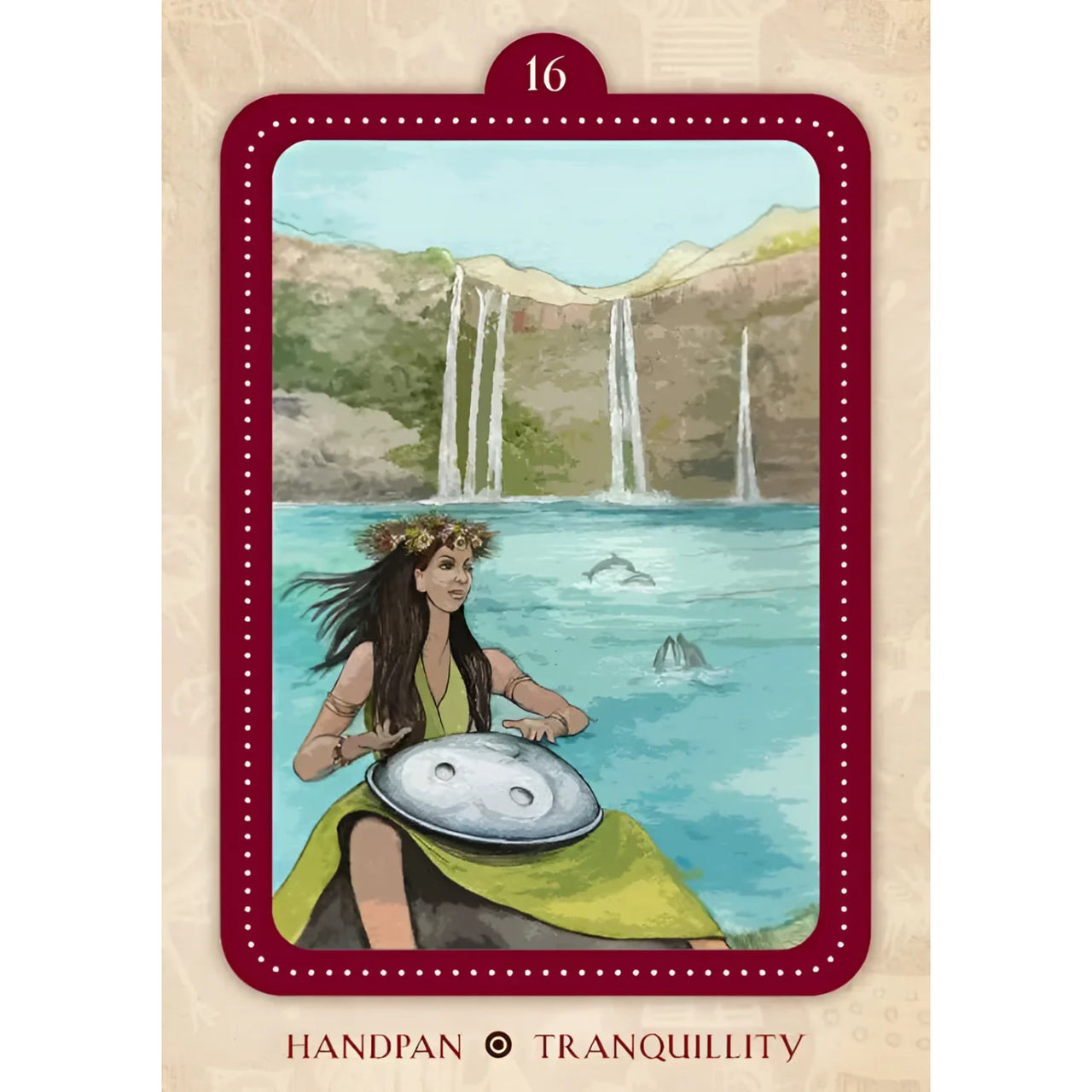 Handpan musical instrument from Spirit of the Drum Oracle by Barbara Meiklejohn-Free #LV7328