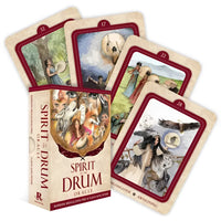 Spirit of the Drum Oracle card deck by Barbara Meiklejohn-Free displayed in product LV7328