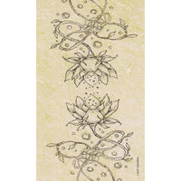 Drawing of a flower with a swirl from the Spiritsong Tarot Deck by Paulina Fae