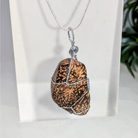 Starry Jasper 1.5’’ Wire Wrap Pendant #LV9945 - $52
