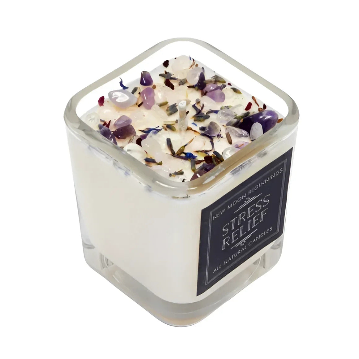 Stress Relief: Ritual Candles Soy Candle Crystal Candles: