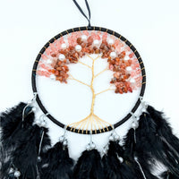 Tree of Life 6’’ Dreamcatcher w Crystals & Pearls