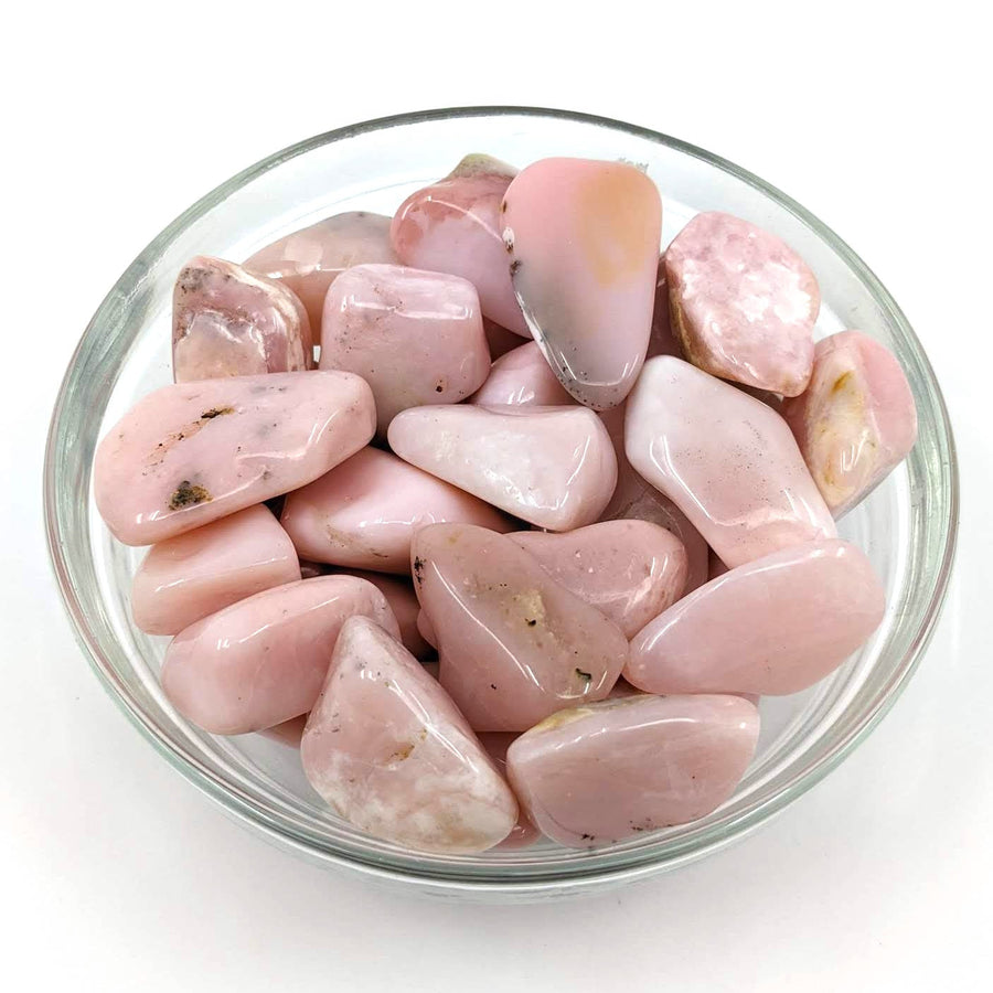 1 Light Pink Opal Large Tumbled Stone Grade A #SK7406 - $5