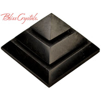 1 SHUNGITE Sakkara Pyramid 1.4 Carved Polished Healing 