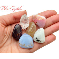 CANCER Zodiac Set of 6 Crystals + Gift Box Bag & Info Card 