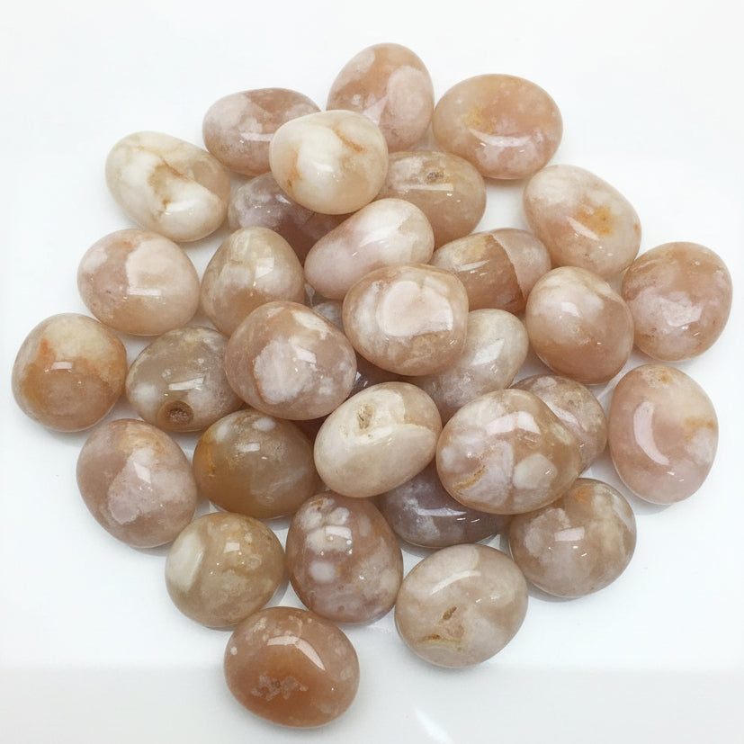 Flower Agate Tumbled Stone #SK0442